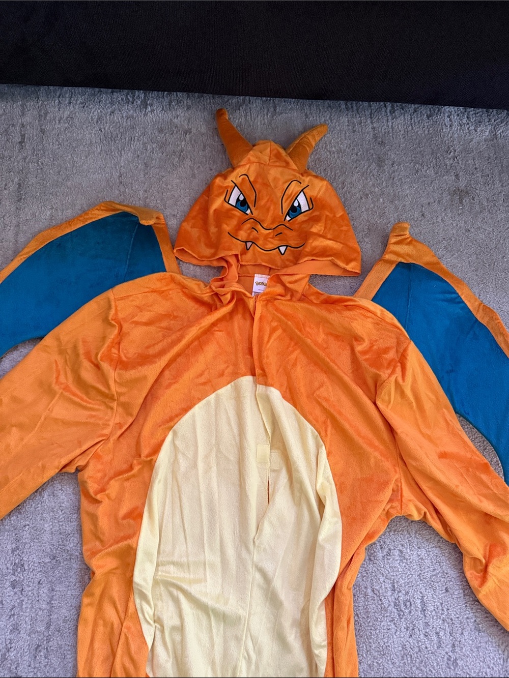 Charizard Dragon Adult Halloween Costume Hooded Onesie